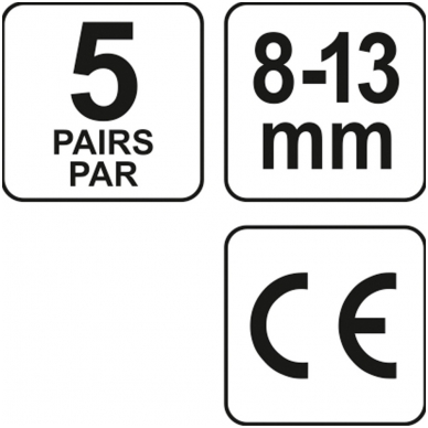 Ausų kamšteliai 28dB 5 poros YATO 3