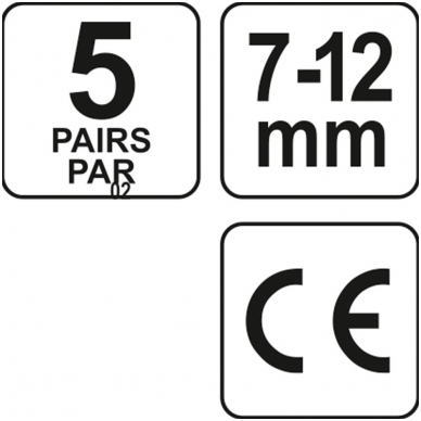 Ausų kamšteliai 34dB 5 poros YATO 3 Ausų kamšteliai 34dB 5 poros YATO 3