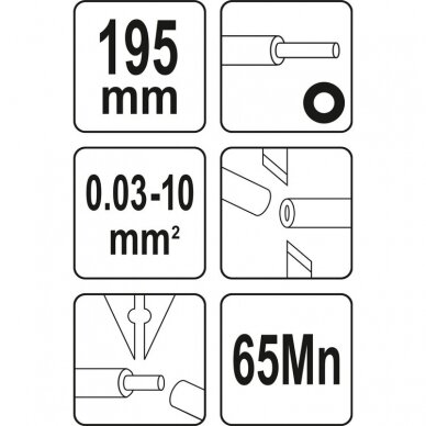 Automatinės izoliacinės replės 0.03-10mm2 Yato YT-22753 3 Automatinės izoliacinės replės 0.03-10mm2 Yato YT-22753 3
