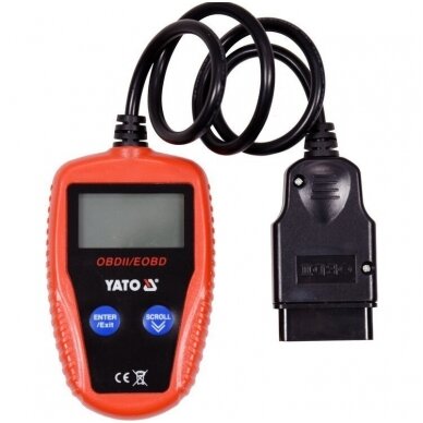 Automobilių klaidų kodo skaitytuvas OBD II (EOBD) YATO