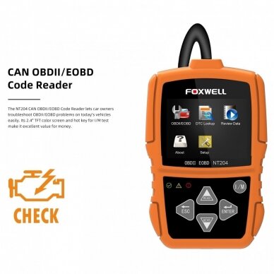 Automobilų diagnostikos įranga OBD2 Foxwell 4