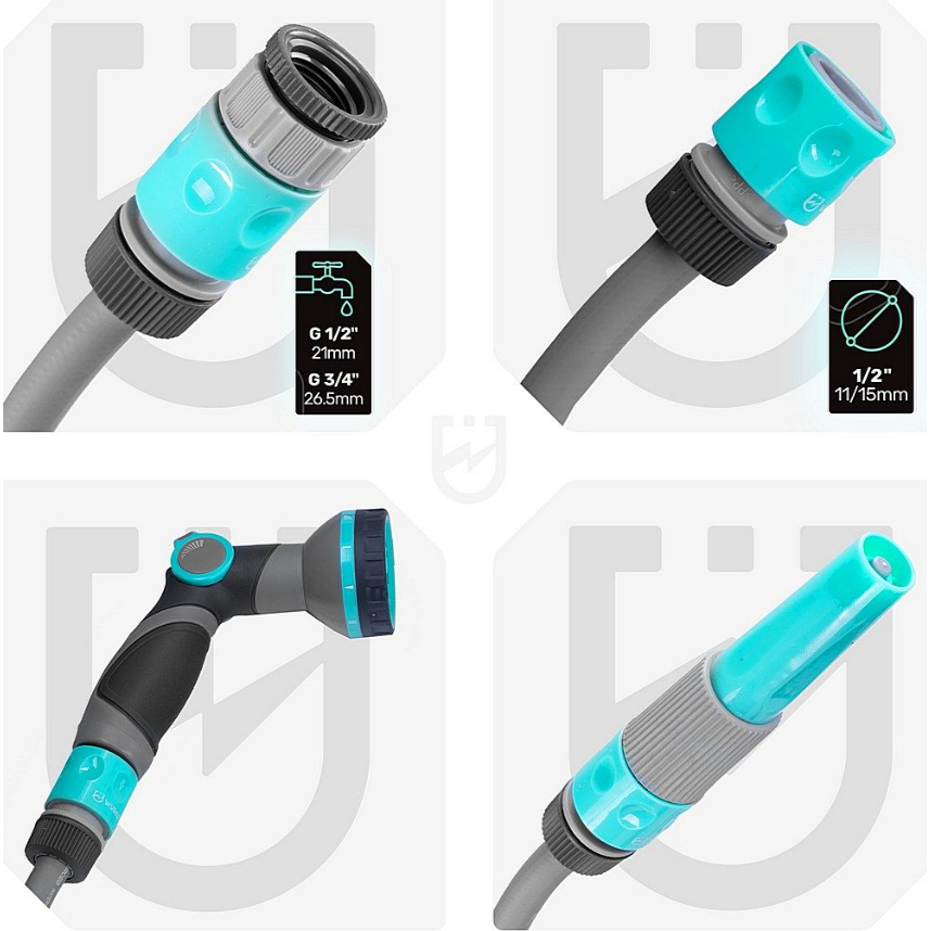 Automatinė sodo žarnos ritė WUBER 20 m 6 Automatinė sodo žarnos ritė WUBER 20 m 6