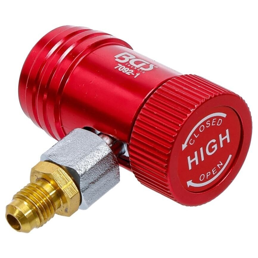 Aukšto slėgio adapteris kondicionierių aptarnavimo įrangai 7092 | R1234YF BGS 1 Aukšto slėgio adapteris kondicionierių aptarnavimo įrangai 7092 | R1234YF BGS 1