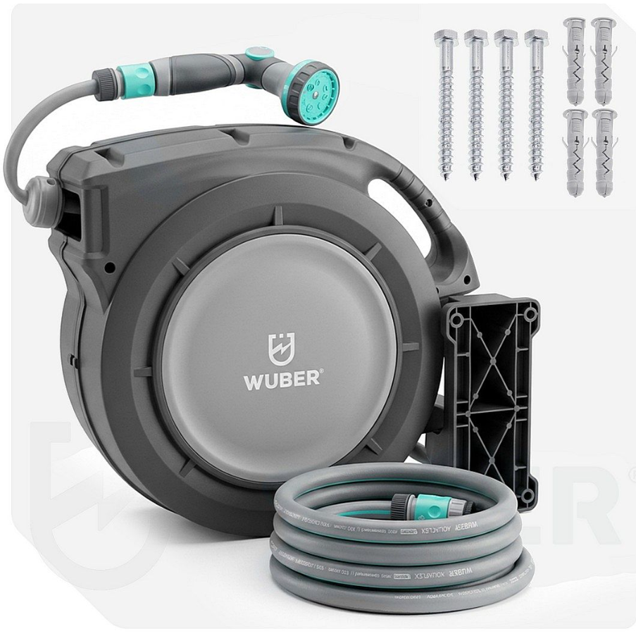 Automatinė sodo žarnos ritė WUBER 20 m 1 Automatinė sodo žarnos ritė WUBER 20 m 1