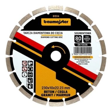 Baumajster deimantinis diskas 230x2,6mm