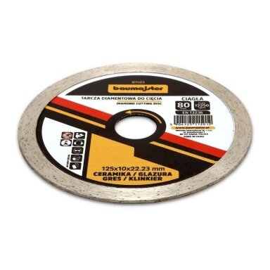 Baumajster deimantinis diskas keramikai 125x2mm Baumajster deimantinis diskas keramikai 125x2mm