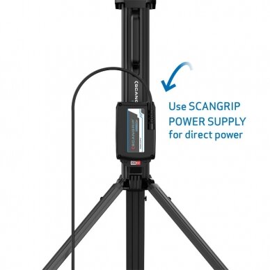 Battery work light TOWER 5 CONNECT with tripod, 5000 lm, car CAS, Scangrip 4 Battery work light TOWER 5 CONNECT with tripod, 5000 lm, car CAS, Scangrip 4