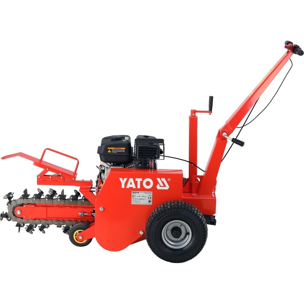 Benzinininis grandininis ekskavatorius tranšėjoms kasti | 196 CM3 | 450 mm YATO 3