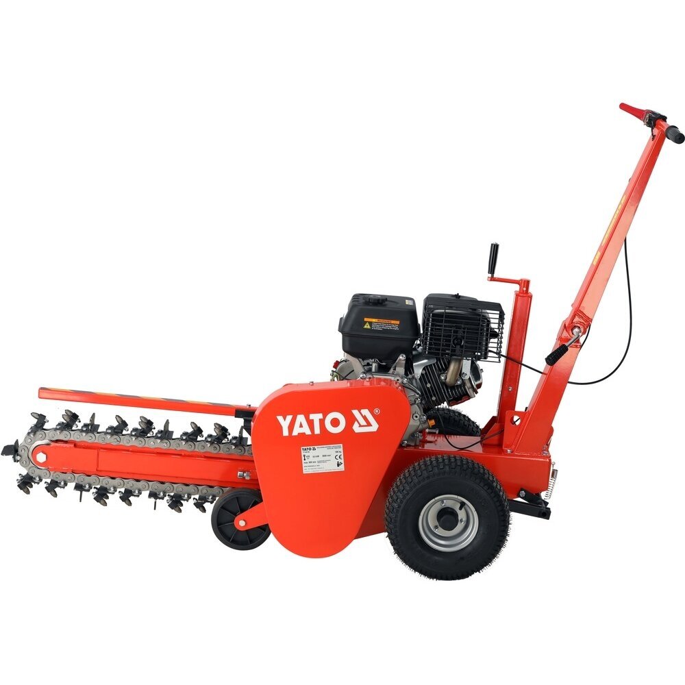 Benzininis grandininis ekskavatorius, Tranšėjų kasimo mašina | Gylis 60cm tūris 420cm3 YATO YT-86140 2