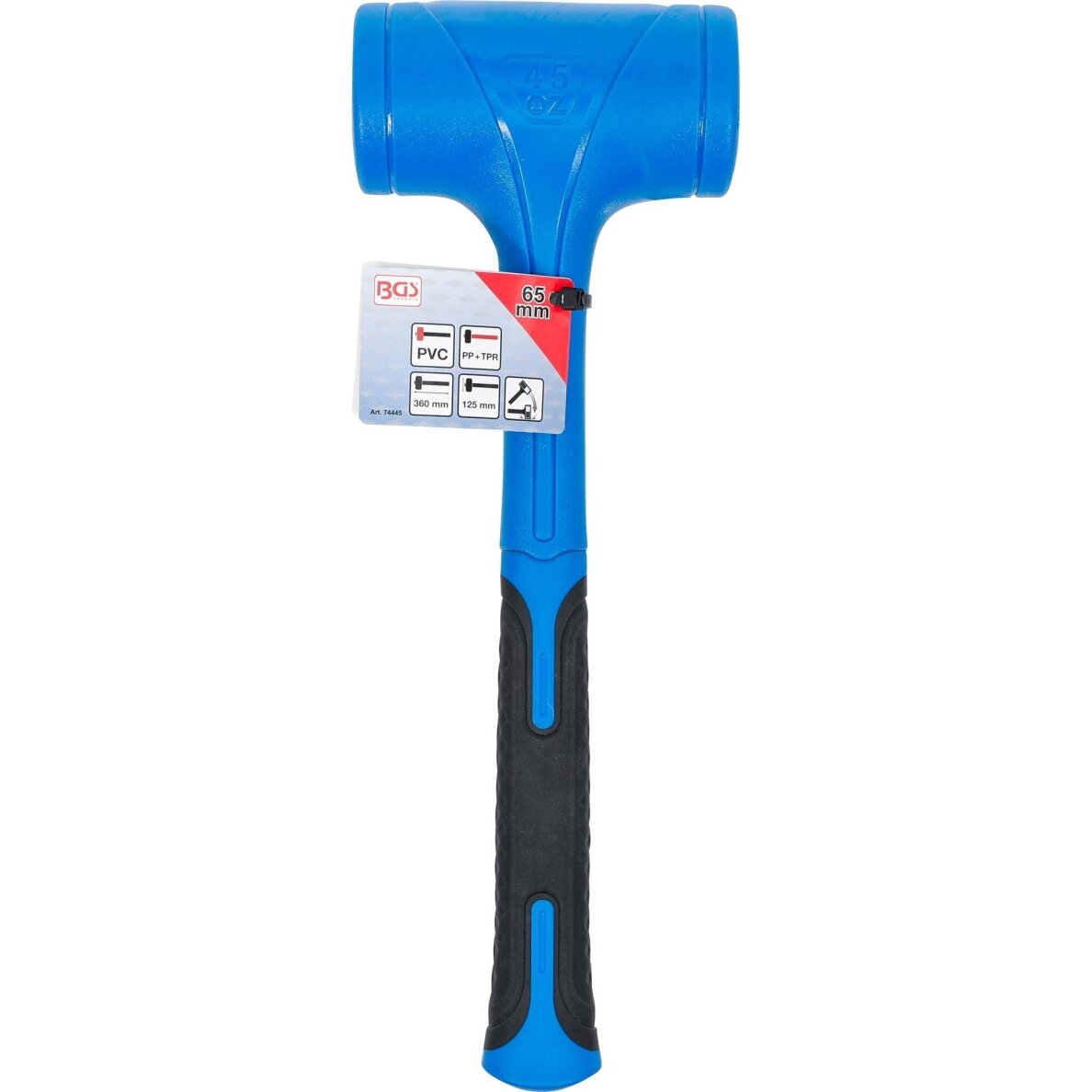 Beinercinis plaktukas minkšta galvutė Ø 65 mm 1275 g 74445 BGS Technik 5
