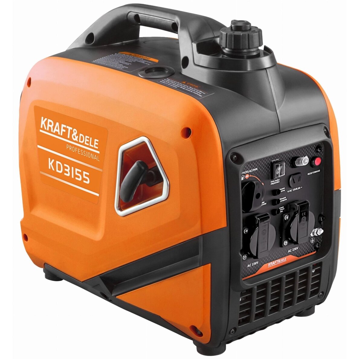 Benzininis inverterinis elektros generatorius 2.3kW / 2.6kW 230V Kraftdele Benzininis inverterinis elektros generatorius 2.3kW / 2.6kW 230V Kraftdele