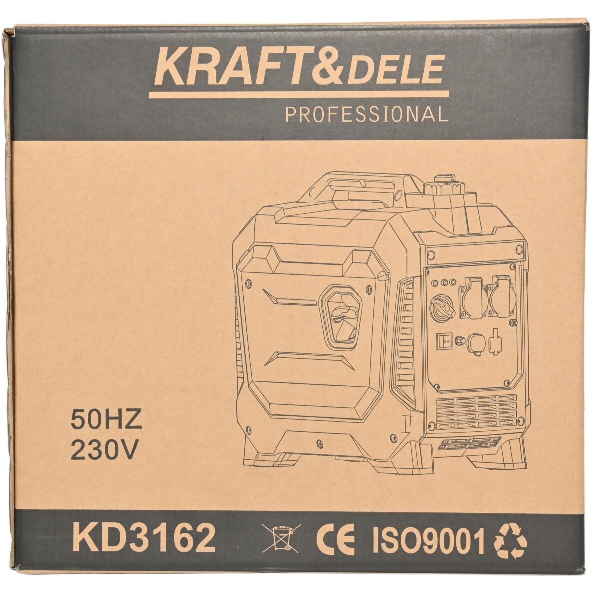 Benzininis inverterinis generatorius 2.3kW / 2.5kW Kraftdele KD3162 10 Benzininis inverterinis generatorius 2.3kW / 2.5kW Kraftdele KD3162 10