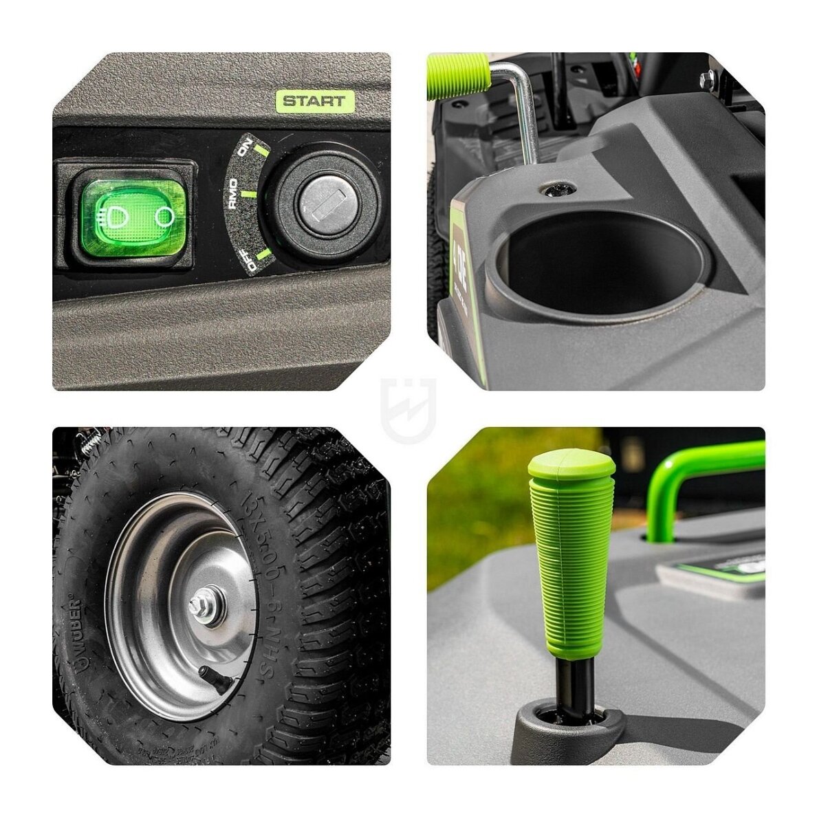 Benzininis sodo traktoriukas WUBER W09300 | 61 cm | 224 cm³ | 4,5 kW su surinkimu 6