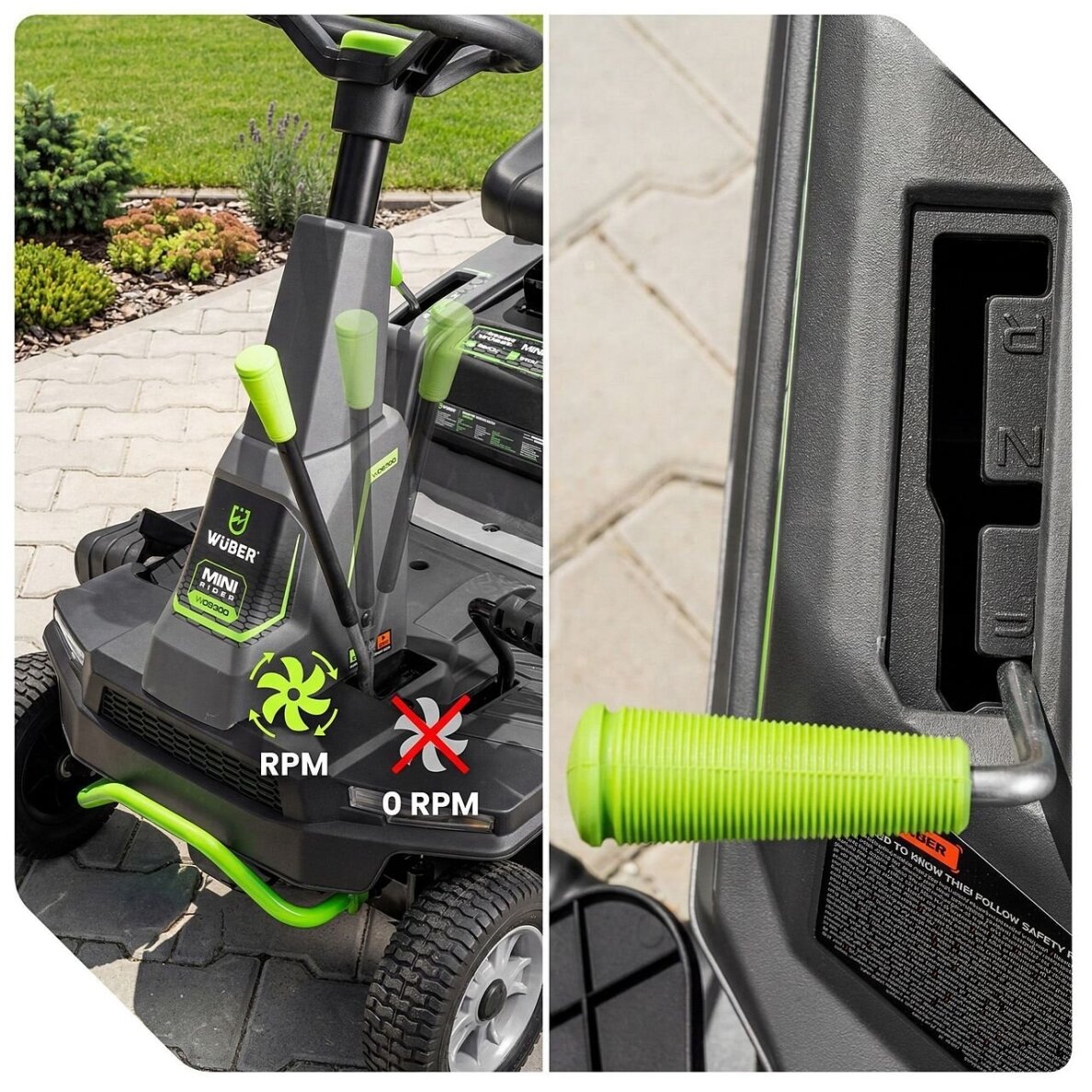 Benzininis sodo traktoriukas WUBER W09300 | 61 cm | 224 cm³ | 4,5 kW su surinkimu 7 Benzininis sodo traktoriukas WUBER W09300 | 61 cm | 224 cm³ | 4,5 kW su surinkimu 7