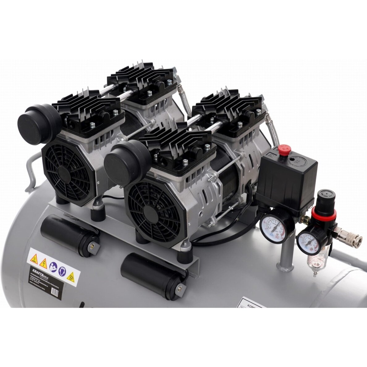 Betepalinis kompresorius 100L 2×1500W Kraftdele 4