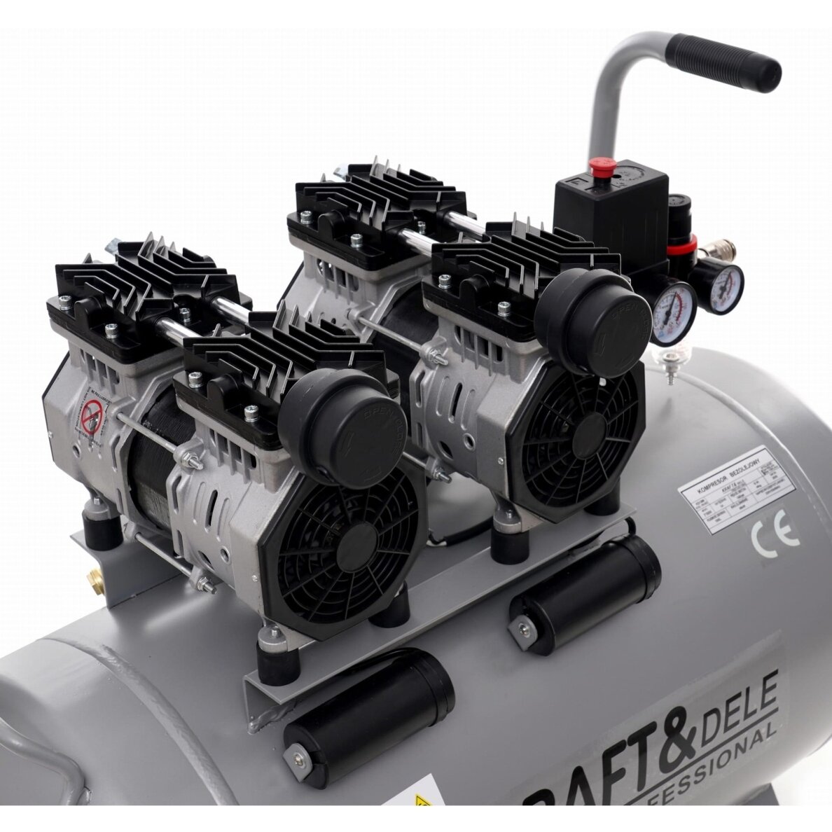 Betepalinis kompresorius 100L 2×1500W Kraftdele 7 Betepalinis kompresorius 100L 2×1500W Kraftdele 7