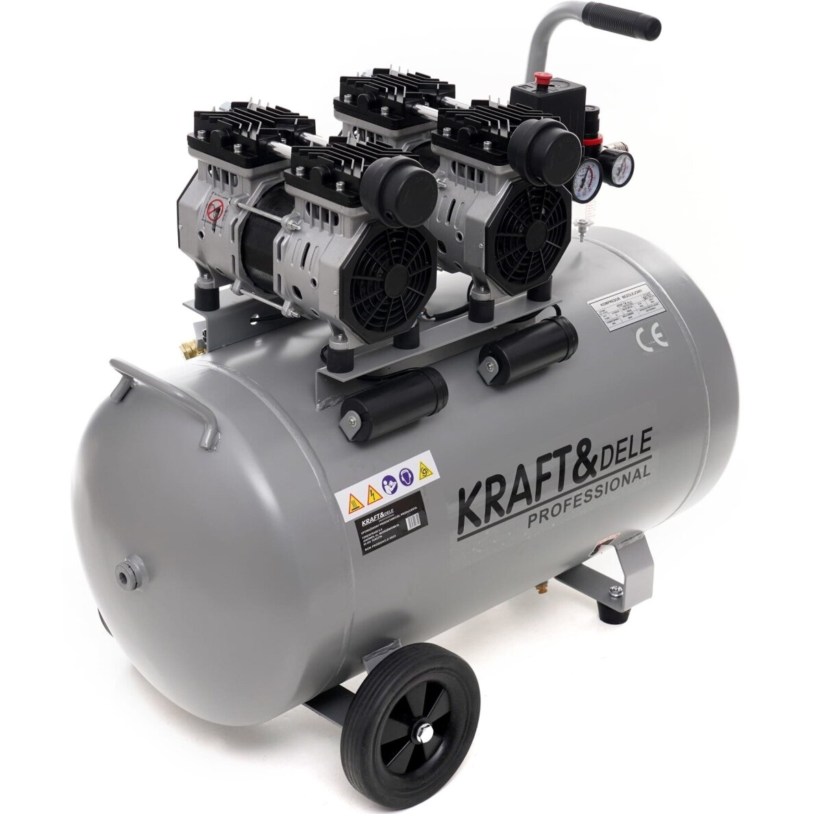 Betepalinis kompresorius 100L 2×1500W Kraftdele 2