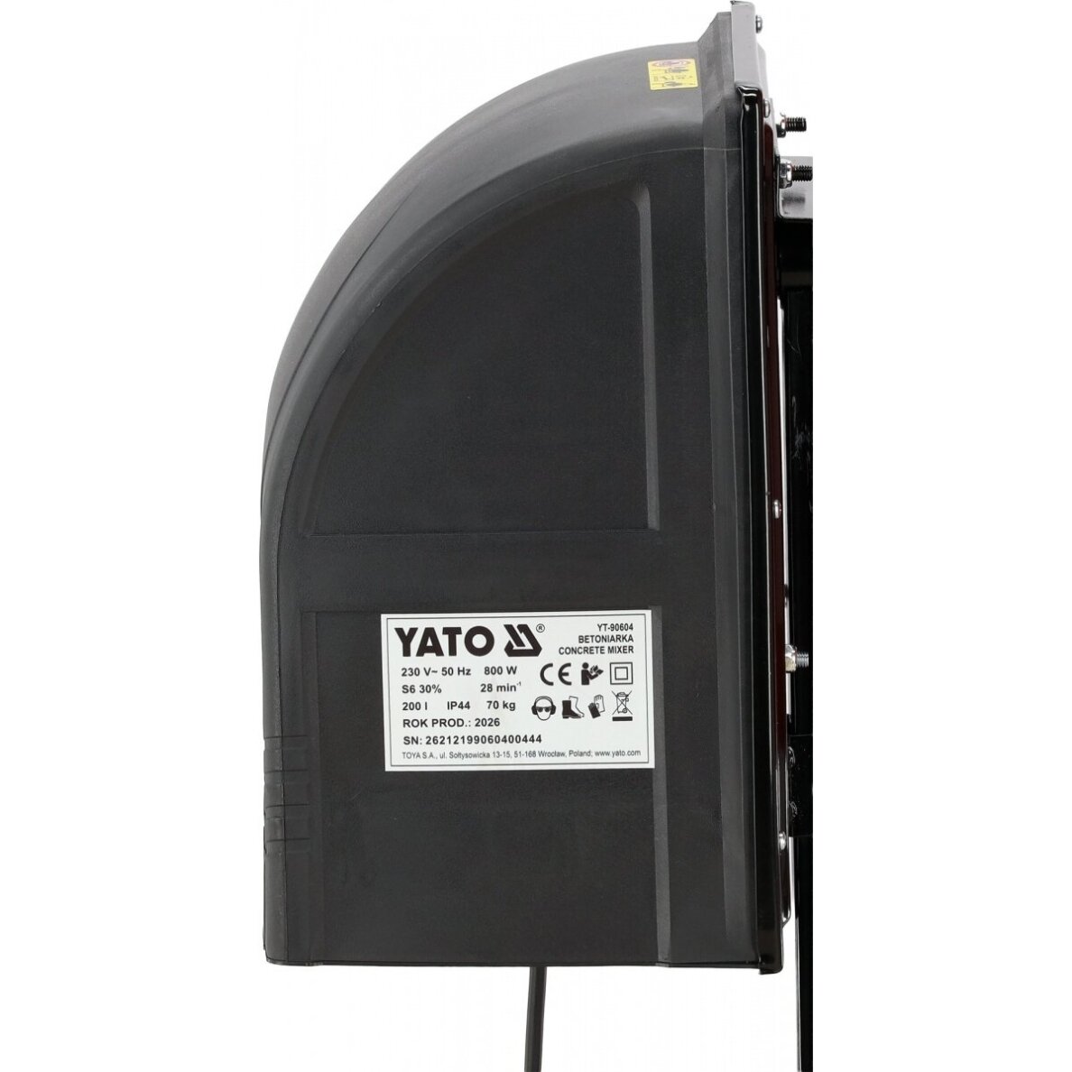 Betono maišyklė | 800W | 200L YATO 15 Betono maišyklė | 800W | 200L YATO 15