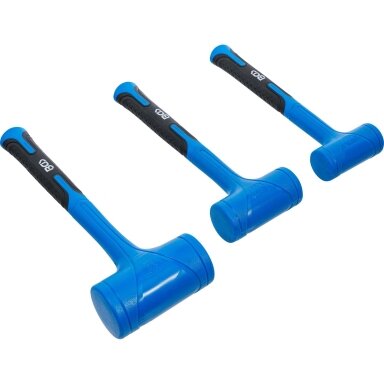 Beinercinių plaktukų rinkinys minkšta galvutė Ø 47 / 55 / 65 mm 450 / 765 / 1275 g 3 vnt. 74442B BGS Technik Beinercinių plaktukų rinkinys minkšta galvutė Ø 47 / 55 / 65 mm 450 / 765 / 1275 g 3 vnt. 74442B BGS Technik
