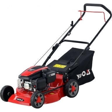 Benzininė vejapjovė su „Loncin“ 2,4 kW varikliu | 46 cm | 60 l YATO