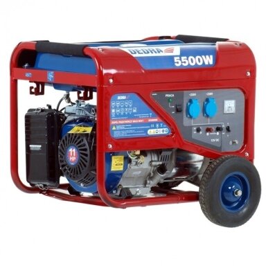 Benzininis elektros generatorius 12V/230V 5.5KW DEDRA DEGB6500K Benzininis elektros generatorius 12V/230V 5.5KW DEDRA DEGB6500K