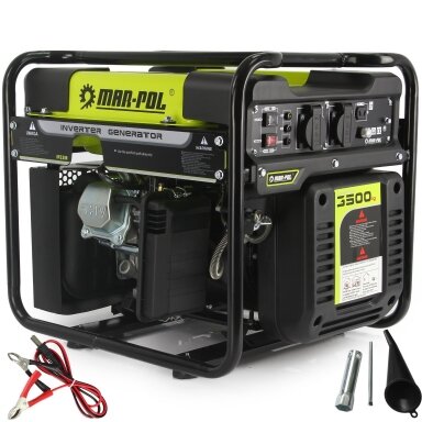 Benzininis inverterinis elektros generatorius 3500W MARPOL M82482 Benzininis inverterinis elektros generatorius 3500W MARPOL M82482