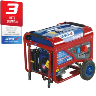 Benzininis elektros generatorius 6.5KW/6.0KW, 230V/380V DEDRA DEGB7503K Benzininis elektros generatorius 6.5KW/6.0KW, 230V/380V DEDRA DEGB7503K