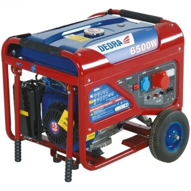 Benzininis elektros generatorius 6.5KW/6.0KW, 230V/380V DEDRA DEGB7503K Benzininis elektros generatorius 6.5KW/6.0KW, 230V/380V DEDRA DEGB7503K