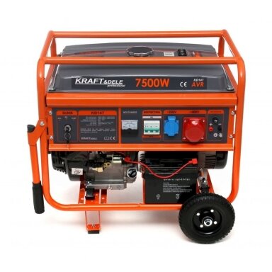 Benzininis elektros generatorius 7.5kW 220/380V KD147 Kraftdele KD147 Benzininis elektros generatorius 7.5kW 220/380V KD147 Kraftdele KD147