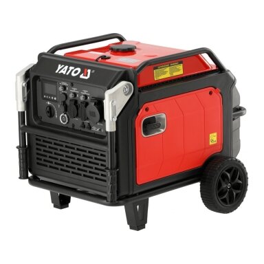 Benzininis inverterinis generatorius 5,0/5,5kW su elektriniu starteriu YATO YT-85486 Benzininis inverterinis generatorius 5,0/5,5kW su elektriniu starteriu YATO YT-85486