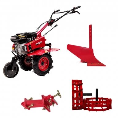 Benzininis kultivatorius RIDER R-750 su priedais Benzininis kultivatorius RIDER R-750 su priedais