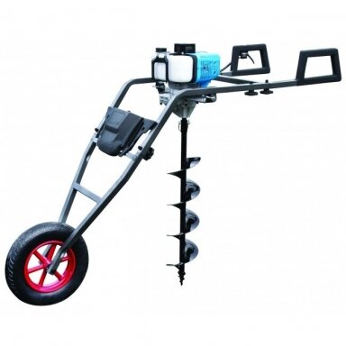 Benzininis žemės grąžtas su atraminiu ratuku 52cm3, 1700W LOTAR053 LEMAN Benzininis žemės grąžtas su atraminiu ratuku 52cm3, 1700W LOTAR053 LEMAN