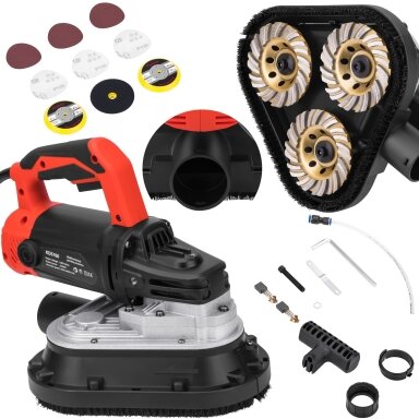 Betono šlifuoklis ir poliravimo įrenginys 3500W, Kraftdele KD5760 Betono šlifuoklis ir poliravimo įrenginys 3500W, Kraftdele KD5760