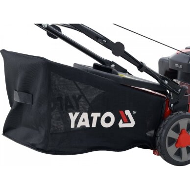Benzininė vejapjovė su „Loncin“ 2,4 kW varikliu | 46 cm | 60 l YATO 9