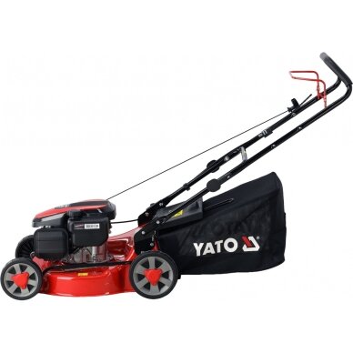 Benzininė vejapjovė su „Loncin“ 2,4 kW varikliu | 46 cm | 60 l YATO 3 Benzininė vejapjovė su „Loncin“ 2,4 kW varikliu | 46 cm | 60 l YATO 3