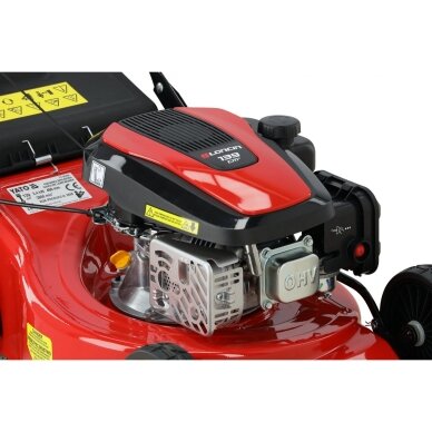 Benzininė vejapjovė su „Loncin“ 2,4 kW varikliu | 46 cm | 60 l YATO 6 Benzininė vejapjovė su „Loncin“ 2,4 kW varikliu | 46 cm | 60 l YATO 6