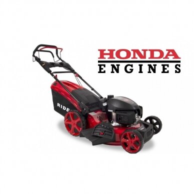 Benzinininė savaeigė žoliapjovė RIDER 53cm Honda Benzinininė savaeigė žoliapjovė RIDER 53cm Honda