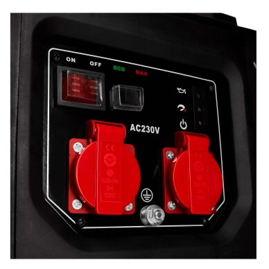 Benzininis inverterinis generatorius 230V 2.0/2.5kW Kraftdele 5 Benzininis inverterinis generatorius 230V 2.0/2.5kW Kraftdele 5