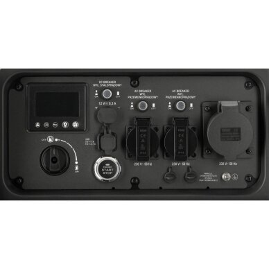 Benzininis inverterinis generatorius 5,0/5,5kW su elektriniu starteriu YATO YT-85486 6 Benzininis inverterinis generatorius 5,0/5,5kW su elektriniu starteriu YATO YT-85486 6