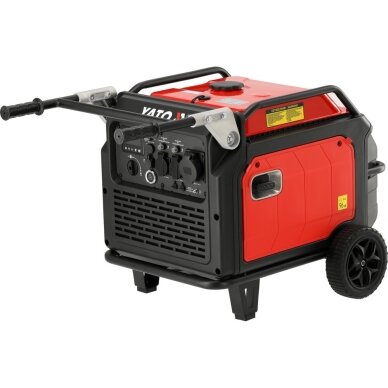 Benzininis inverterinis generatorius 5,0/5,5kW su elektriniu starteriu YATO YT-85486 4 Benzininis inverterinis generatorius 5,0/5,5kW su elektriniu starteriu YATO YT-85486 4