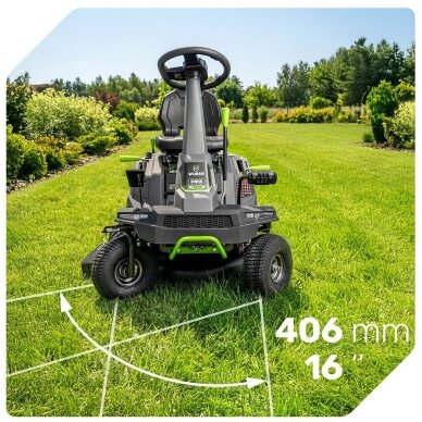Benzininis sodo traktoriukas WUBER W09300 | 61 cm | 224 cm³ | 4,5 kW su surinkimu 2