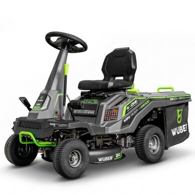 Benzininis sodo traktoriukas WUBER W09300 | 61 cm | 224 cm³ | 4,5 kW su surinkimu Benzininis sodo traktoriukas WUBER W09300 | 61 cm | 224 cm³ | 4,5 kW su surinkimu