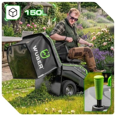 Benzininis sodo traktoriukas WUBER W09300 | 61 cm | 224 cm³ | 4,5 kW su surinkimu 12 Benzininis sodo traktoriukas WUBER W09300 | 61 cm | 224 cm³ | 4,5 kW su surinkimu 12