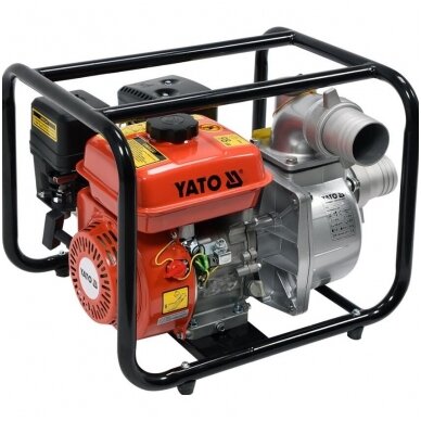 Benzininis vandens siurblys 3", 3,6kW YATO (Motopompa) Benzininis vandens siurblys 3", 3,6kW YATO (Motopompa)