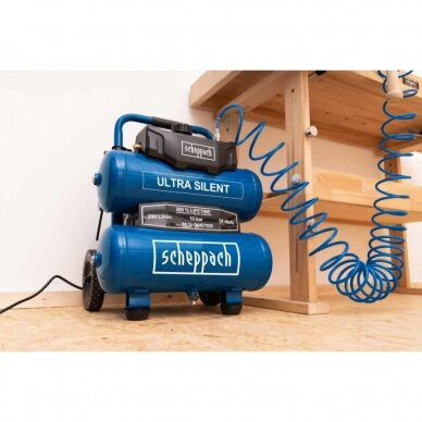 Betepalinis oro kompresorius 2x10L, Scheppach HC20si-twin 3 Betepalinis oro kompresorius 2x10L, Scheppach HC20si-twin 3