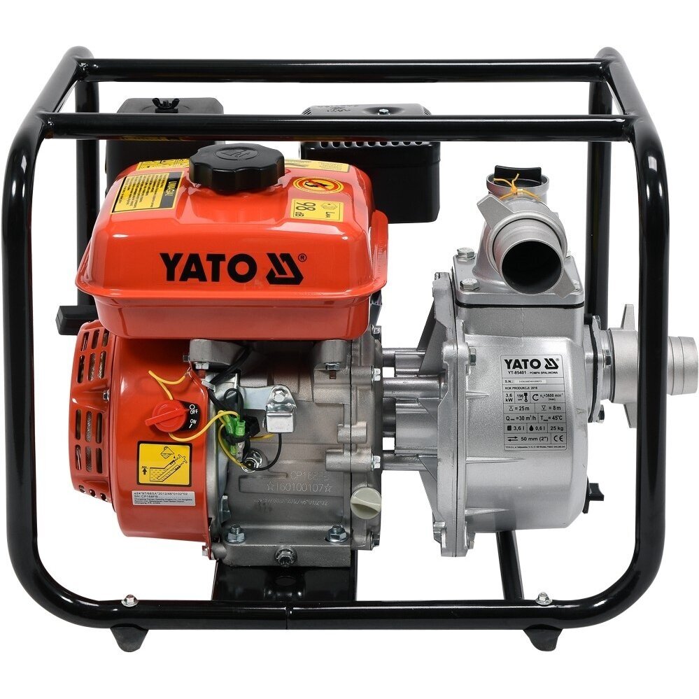 Benzininis vandens siurblys 2", 3,6kW YATO (Motopompa) 1 Benzininis vandens siurblys 2", 3,6kW YATO (Motopompa) 1