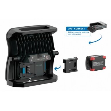 BOSCH BLUE Connector for all 18V batteries, Scangrip 2 BOSCH BLUE Connector for all 18V batteries, Scangrip 2