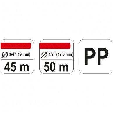 Būgnas laistymo žarnai 20/30 m ilgio žarnai YATO YT-99850 1