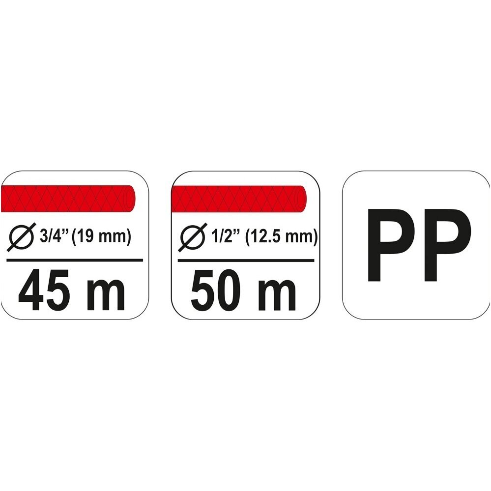 Būgnas laistymo žarnai 20/30 m ilgio žarnai YATO YT-99850 1