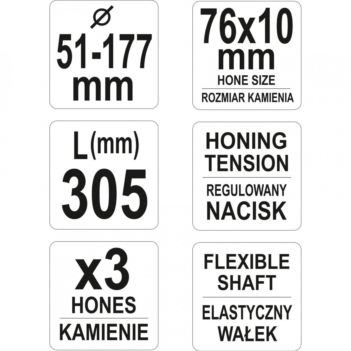 Cilindrų šveitiklis (Honas) 3-kojis Ø 51 - 177mm 4